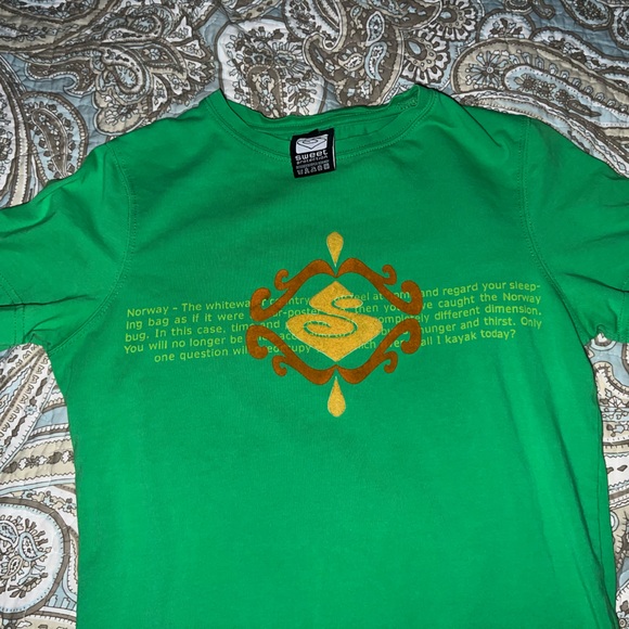 Sweet Protection Ski Shirt Jersey Green And Yellow Y2K - Picture 2 of 5